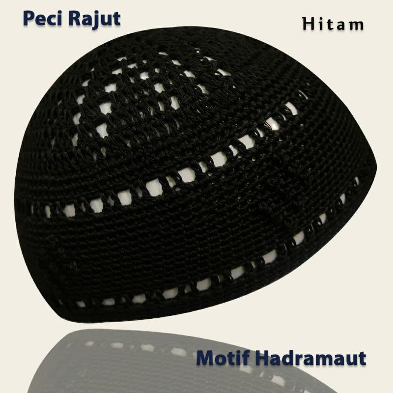 Peci Rajut Yaman Motif - Rajut Yaman Hadramaut - Peci Yaman - Rajut Yaman Motif - Peci Kekinian