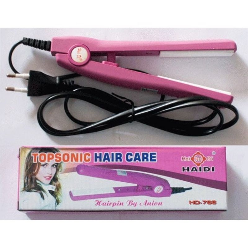 Catokan Rambut Make A Time Mini HAIDI Catok Pelurus Rambut Topsonic HD 768 Hair Care Alat Iron Straight Lurus Rebonding