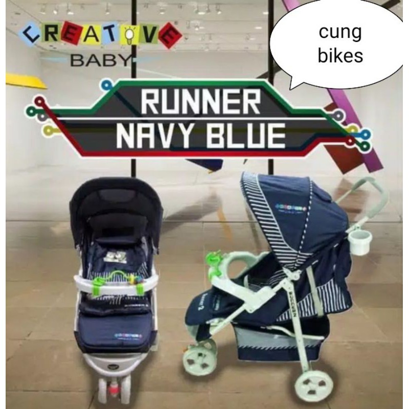 Stroller bayi Pliko Creative Runner 2 kereta Bayi Termurah