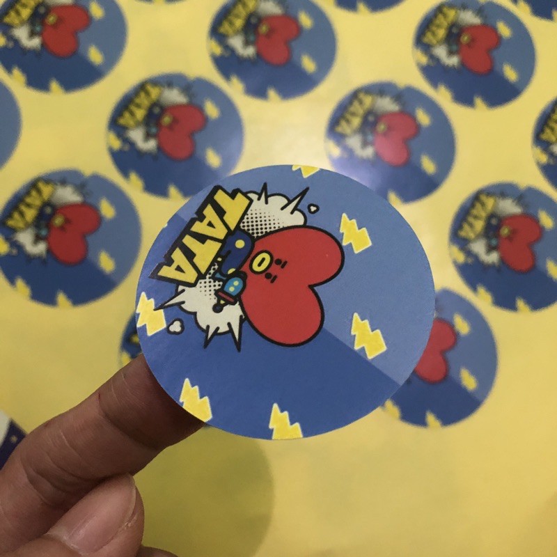 cetak dan cutting sticker stiker bontak bisa untuk label kemasan produk komunitas dll