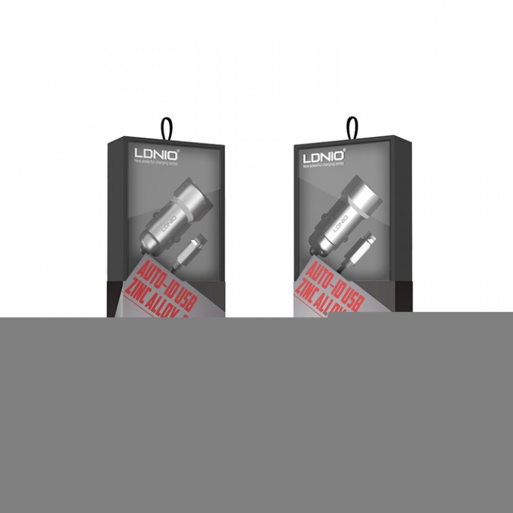 LDNIO C302 - Zinc Alloy 3.6A 2-Port USB Car Charger