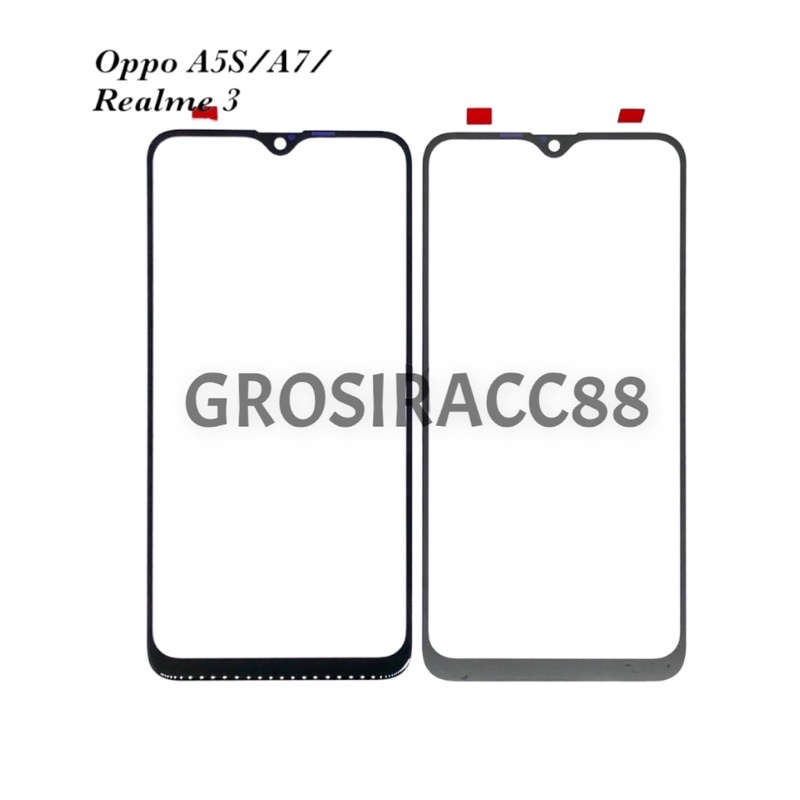 GLASS - KACA LCD TOUCHSCREEN A5S - A12S - A12 - A7 - REALME 3