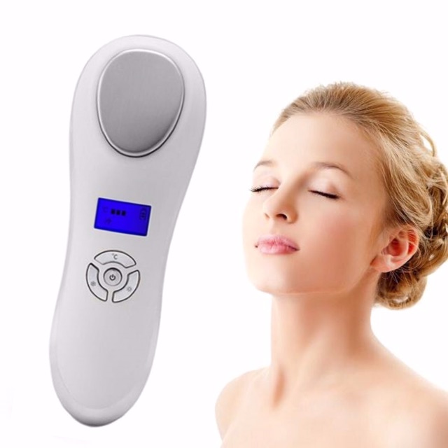 ALAT SETRIKA WAJAH kecantikan setrika wajah hot and cold ultrasound sonic beauty instrument