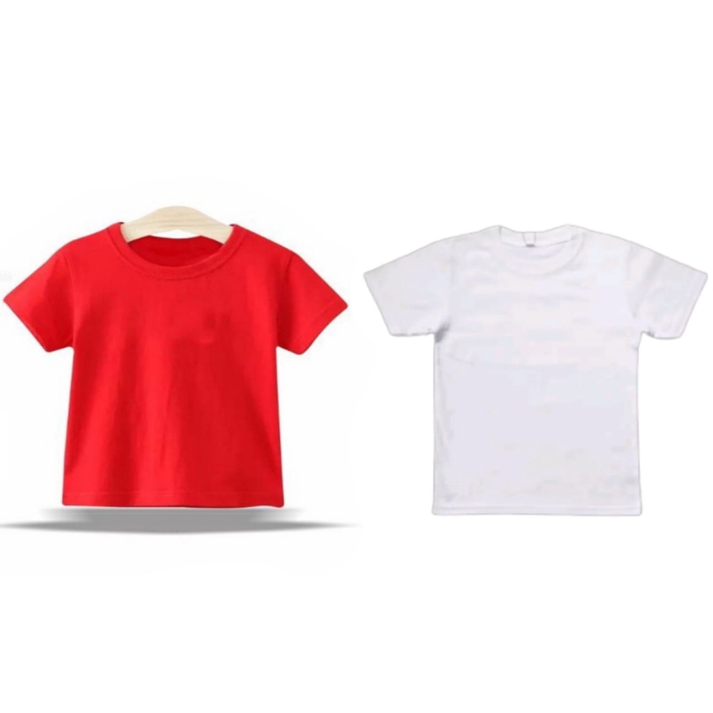 Kaos putih polos anak murah , Kaos putih anak laki dan perempuan, Kaos lengan pendek