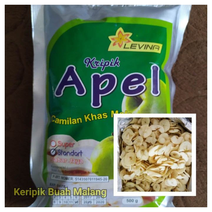 

Keripik Apel Standart Malang Murah Levina 100g, Pusat Grosir Keripik Buah Apel Khas Malang