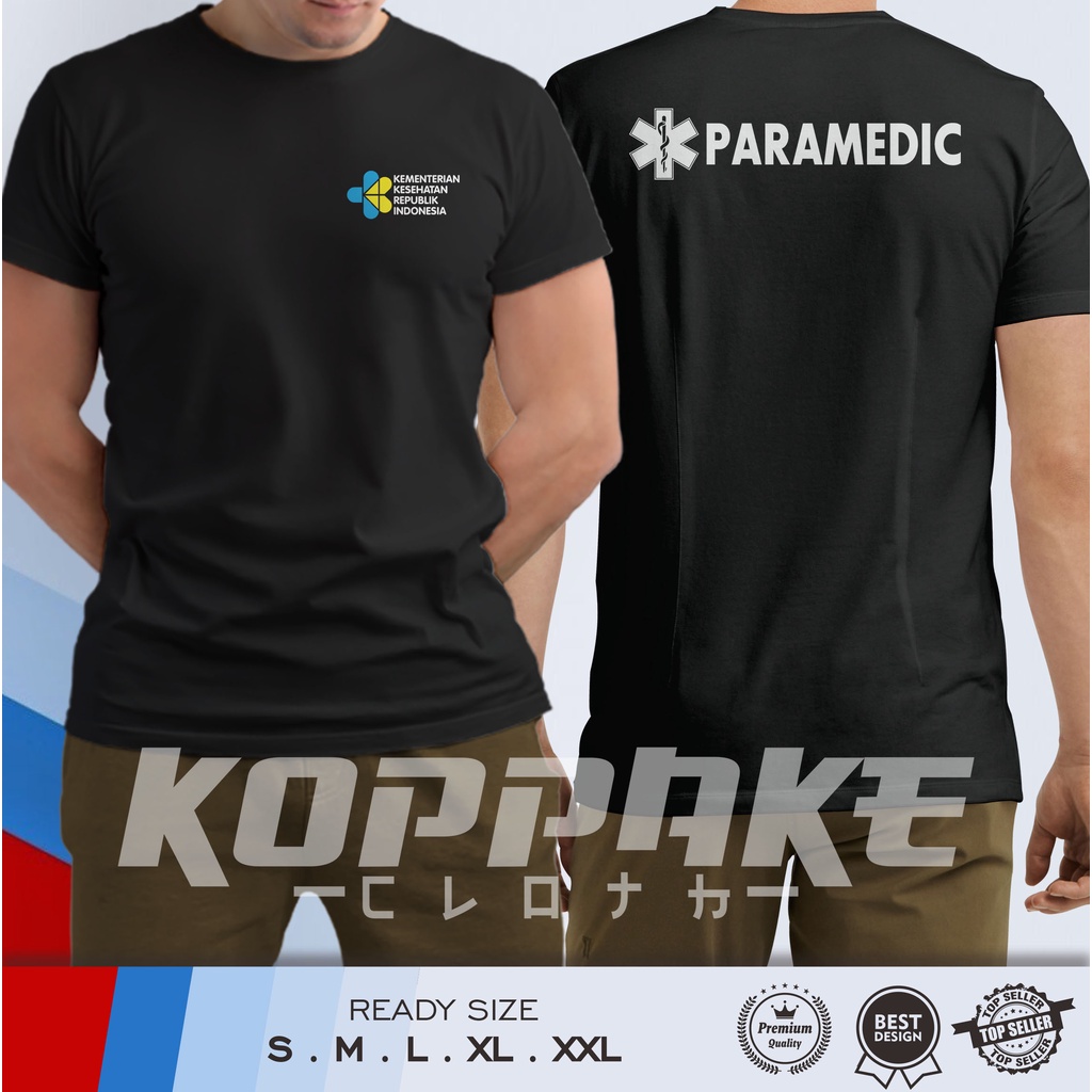 Kaos Paramedic Perawat Kemenkes Kementrian Kesehatan Indonesia Baju Perusahaan