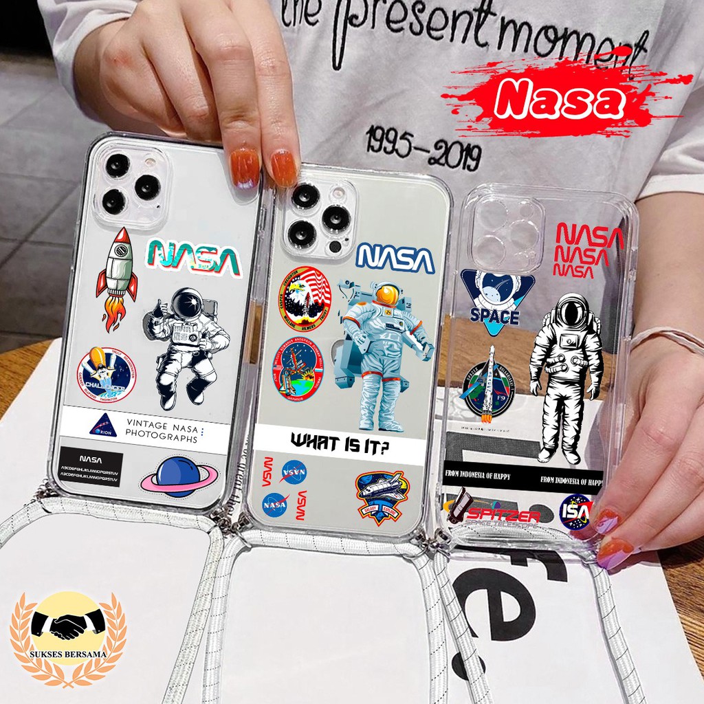 Softcase Slingcase Lanyard Bening NASA Samsung A31 A32 A50 A50s A30s A51 M40s A02s BSB3836