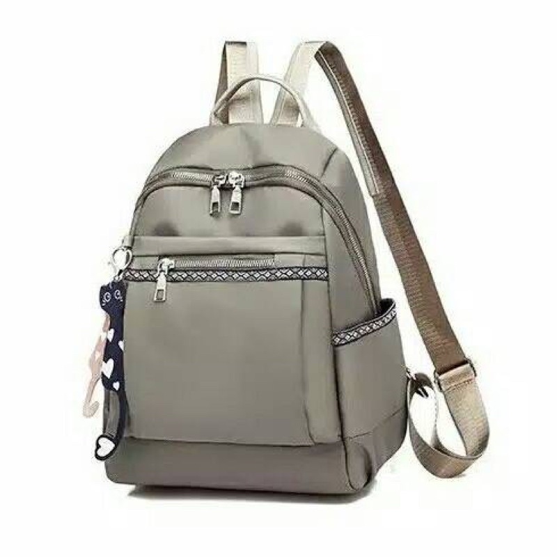 TAS RANSEL BACKPACK TA077G3 ANTI AIR WANITA IMPORT KULIAH FASHION GEMBLOK PUNGGUNG