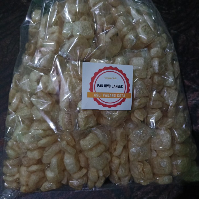 

NEW KERUPUK KULIT |JANGEK PADANG KOTA ISI 50 BUNGKUS