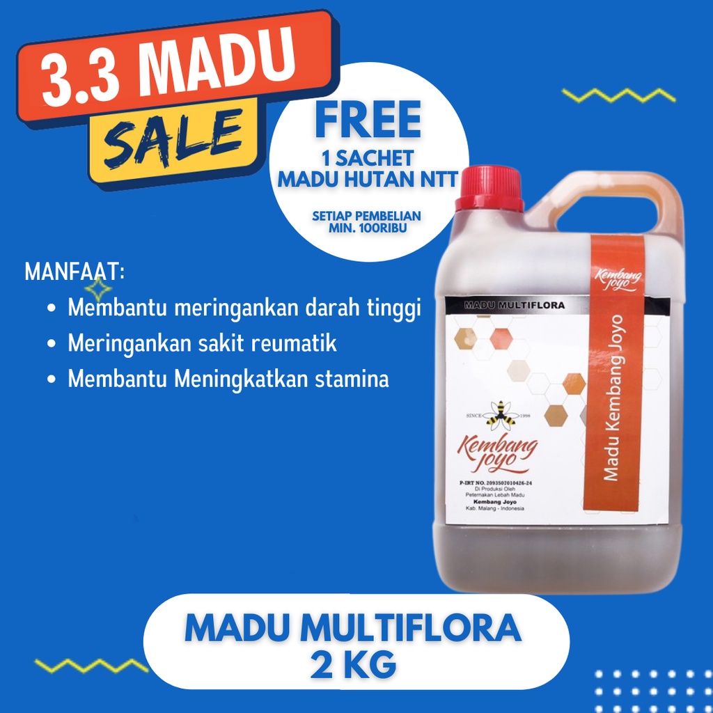 

Madu Kembang Joyo - Madu multiflora 2kg