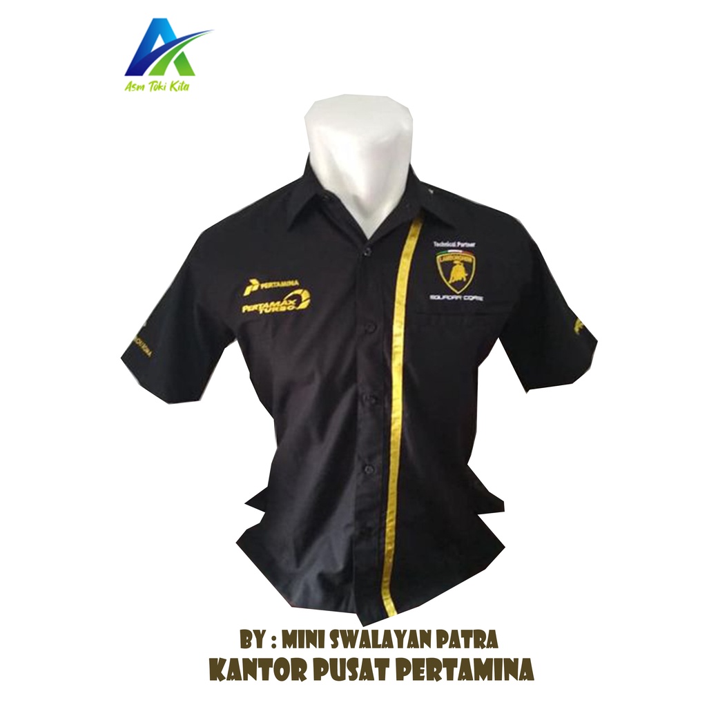 Kemeja Kerja Pertamina / Seragam SPBU / Kemeja BUMN / kemeja pertamina pria/kemeja pertamina Wanita