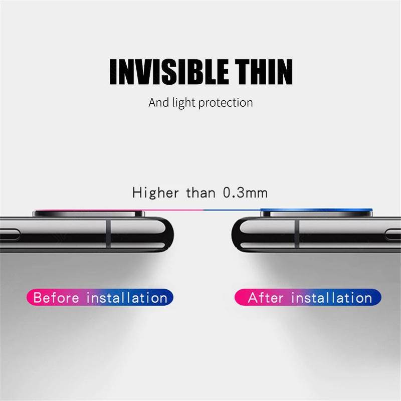 Tempered Glass Pelindung Lensa Kamera Belakang Bahan Titanium alloy Untuk iphone 11 Pro MAX 11