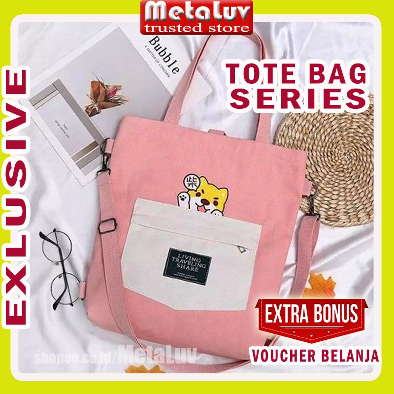 Tote Bag Kanvas Premium Tas Kuliah Wanita Totebag Tote Bag Kuliah Totebag Kuliah Wanita Tote Bag Wan