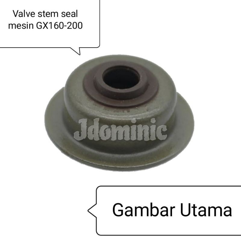 valve stem seal GX-160 GX-200 168 suku cadang onderdil sparepart spare part parts mesin engine bensin gasoline 4 tak honda GX110 GX120 GX140 genset GX 110 120 140 160 200 jenset karet sil ring klep kleb katub getah oring rubber pompa air parut kelapa stim