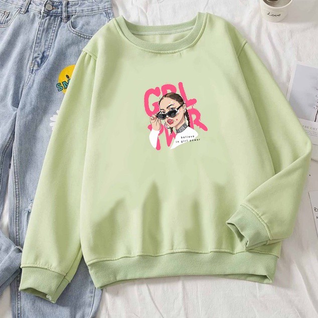 Sweater Cool Girl Wanita Oversize M - XXL Best Seller