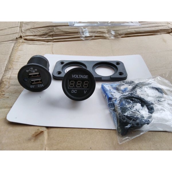 Charger Voltmeter Motor 2 USB