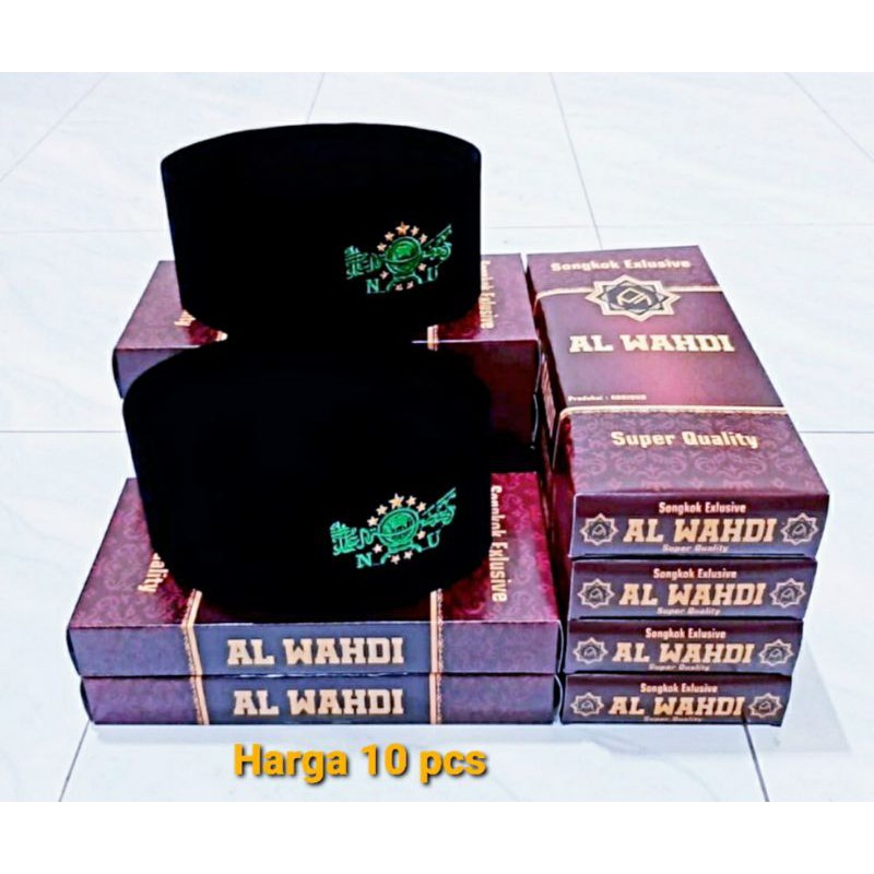 PECI NU GROSIR 10 PCS SONGKOK BORDIR NU