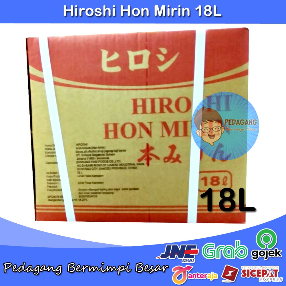 Hiroshi Hon Mirin 18L | Mirin | Japanese Sweet Seasoning Sauce