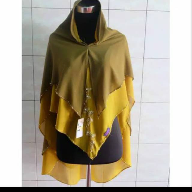 Hijab instan thewa ceruti baby doll 2 layer payet