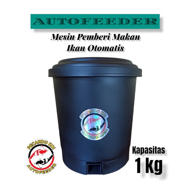 Autofeeder koi fish/tempat pakan otomatis/Autofeeder 1kg/koi