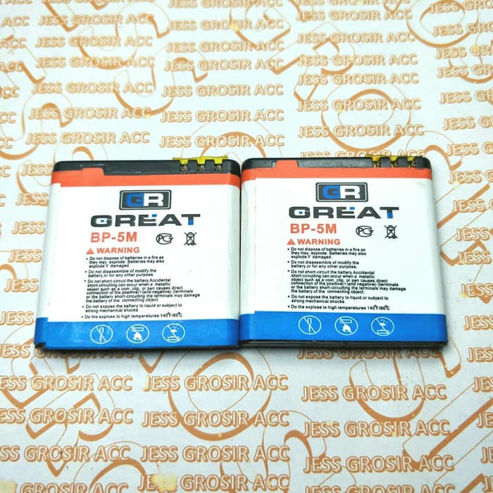 Baterai Battery GREAT Double Power NOKIA BP-5M BP5M 6110 8600 6220 6500 5610