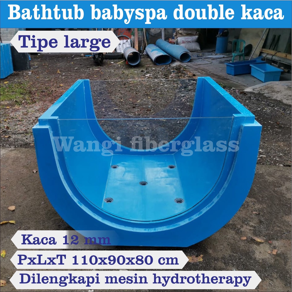 Kolam baby spa fiber kaca double type large - Bathtub baby spa fiberglass kaca double type large