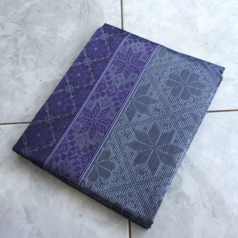 kain tenun songket baron silver mix ungu
