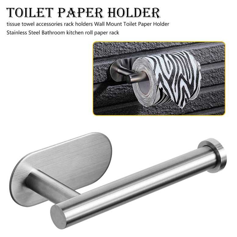 TD-AI HOUSEEN Gantungan Tempat Tisu Toilet Stainless Steel - H225