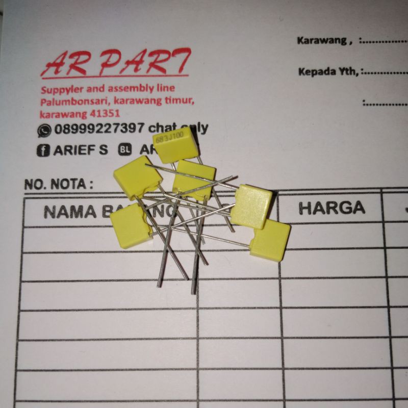 kapasitor mkm 683 68nf 100volt