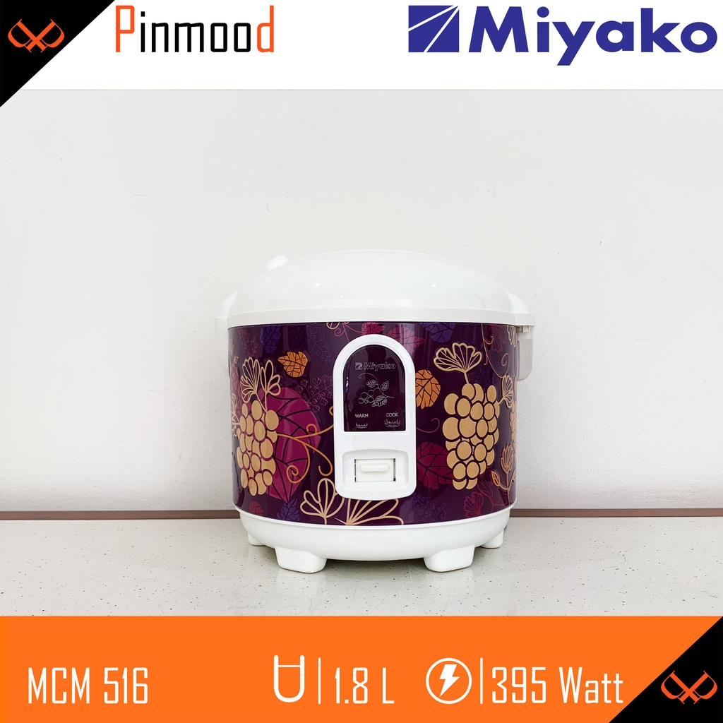 MIYAKO MAGIC COM // RICE COOKER MCM-516 [ 1.8 LITER ] PENANAK NASI NANOAL PANCI TEBAL ANTI LENGKET