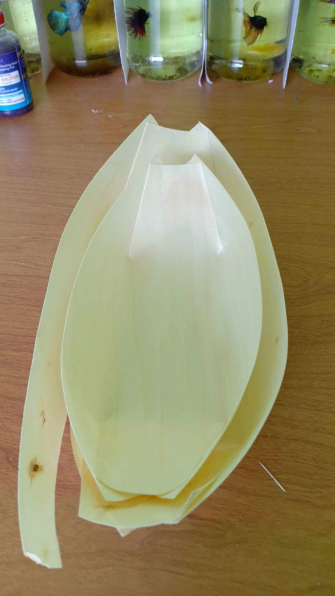 Garudabali Piring Saji Mangkok Kayu Wooden Plate Food Snack Cake Dessert No Paper Tray Bowl Pudding