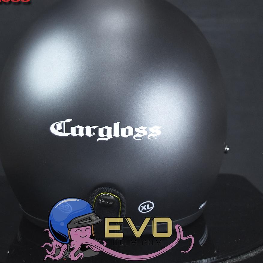 Special HELM CARGLOSS CFM RETRO ORIGINAL WARNA LENGKAP CARGLOSS KACA DATAR INJAK SILVER PELANGI GOLD