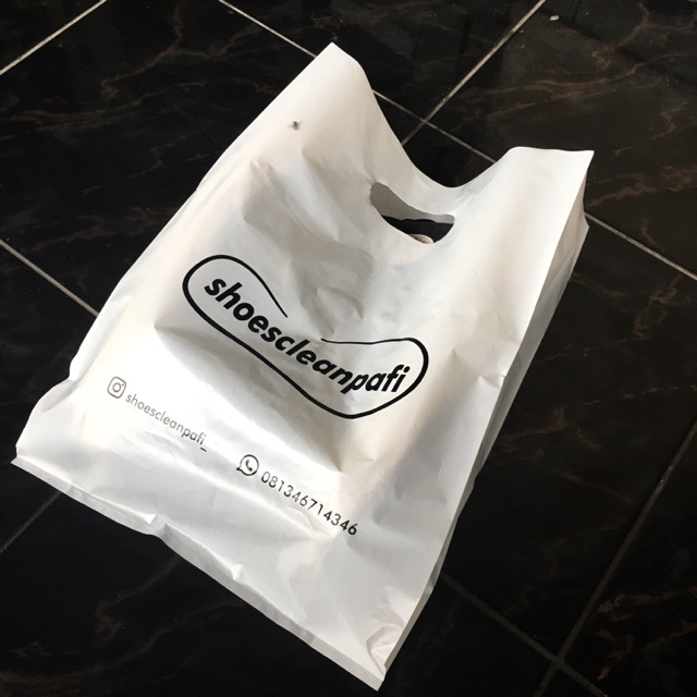  Plastik  HD  Plong  Lipat 28cm Sablon Goodie Bag Shopee 