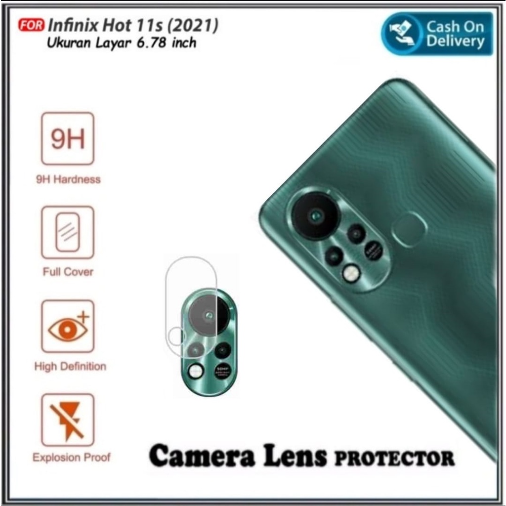 Tempered Glass Back Camera Infinix Hot 11S , 11S NFC Anti Gores Camera DI ROMAN ACC
