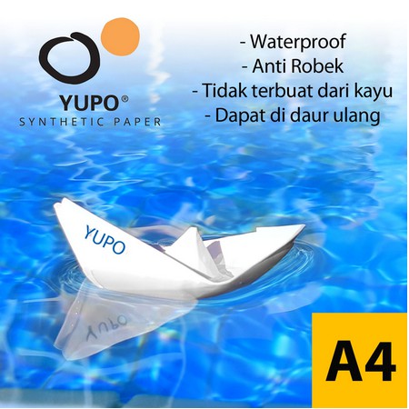 Yupo Blue 150 YPI - A4 Kertas Anti Air, Anti Robek Waterproof