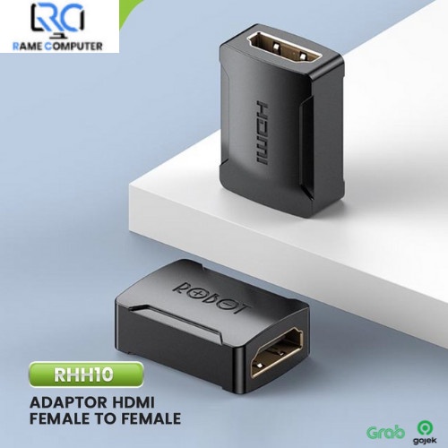 ROBOT Adapter Ekstensi Kabel HDMI Female to Female RHH10 4K HD ORI