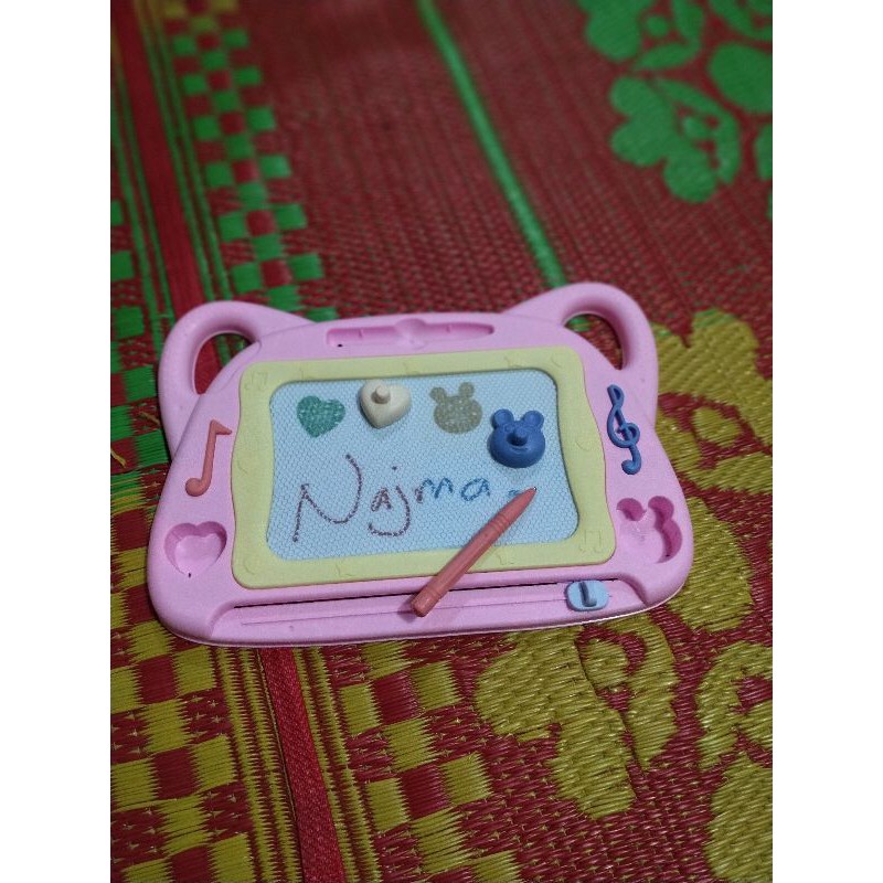 

papan tulis anak karakter kucing