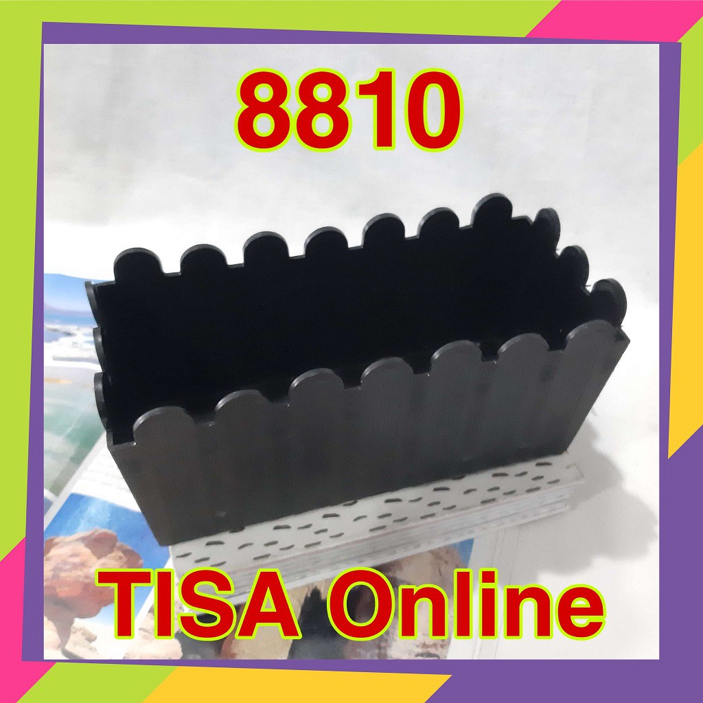 891 [Grosir] Pot bunga plastik warna persegi panjang / Pot bunga tanaman Artificial 8810