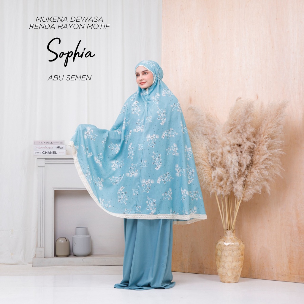 PUSAT MUKENA TASIK - MUKENA RENDA DEWASA MOTIF SOPHIA