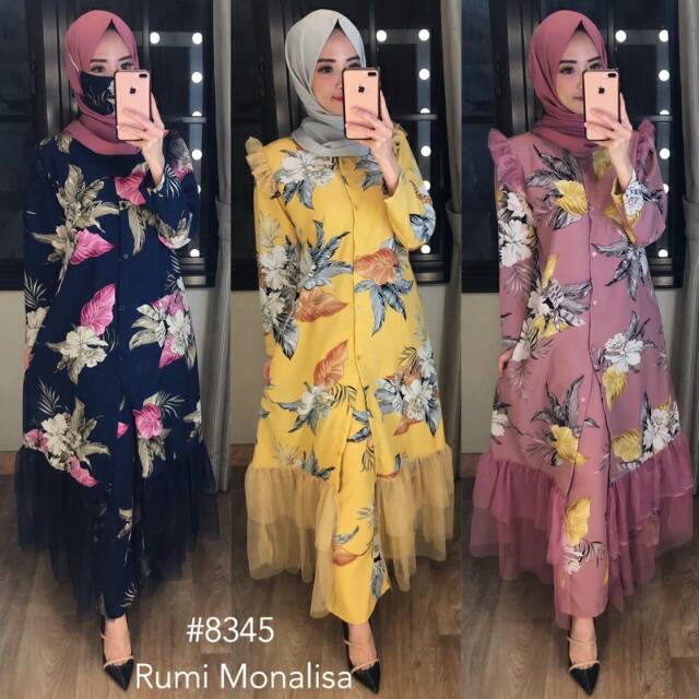 Setelan woolpeach flower import