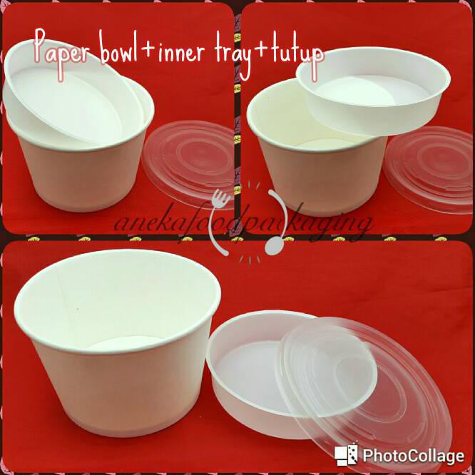 Jual Paper Bowl Mangkuk Kertas Ml Inner Tray Ttp Pcs Shopee Indonesia