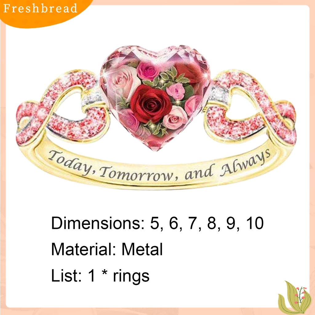 Terlaris Ring Rhinestone Inlaid Non-Fading Metal Engagement Women Ring for Proposal