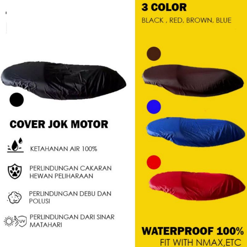 SUPERIOR PROTECT Sarung Cover Jok Motor Anti Air Ukuran L Bahan Tebal - COD Terlaris