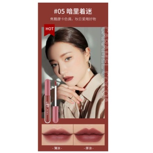 Lameila Lip Glaze Matte Lipstick Anti Air Lipstik Velvet Lip Gloss CJR 1041