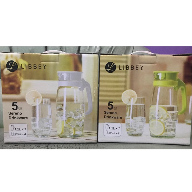 Libbey sereno drinkware pitcher set teko informa