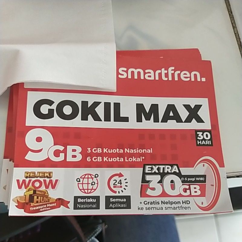 Perdana kuota smartfren 9gb(39gb)