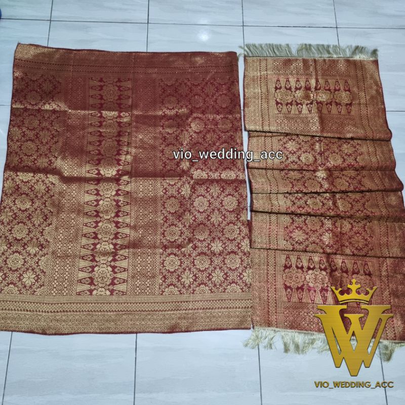 songket, kain + selendang