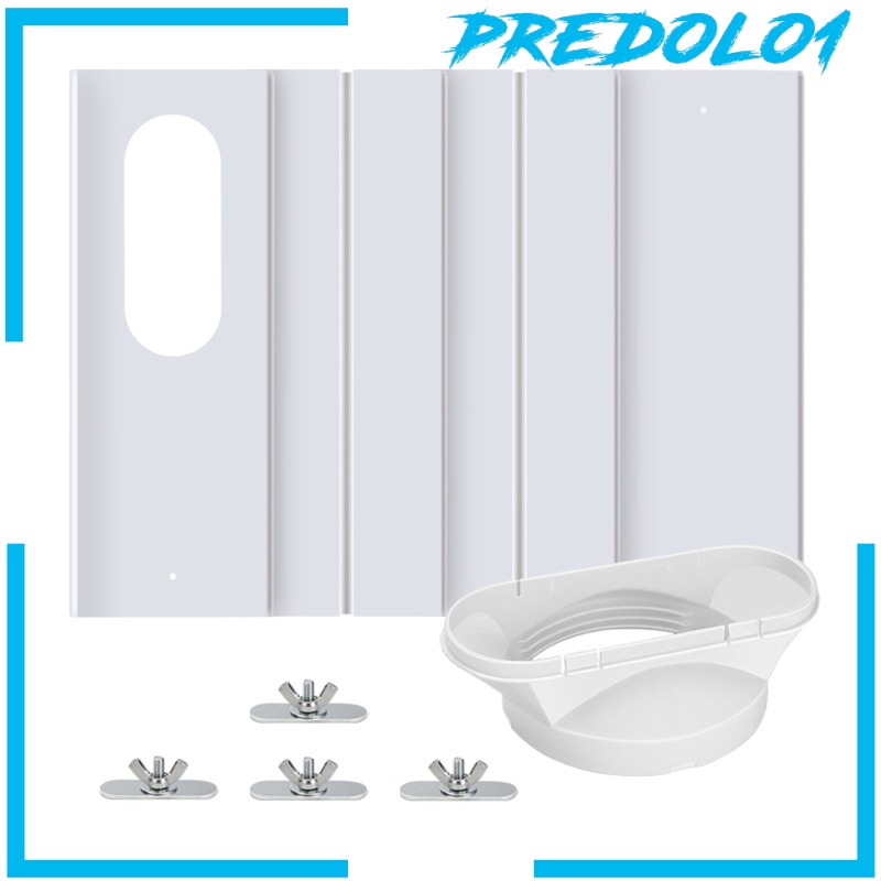 (Predolo1) Panel Segel Jendela Ac Portable Ukuran 43-140cm