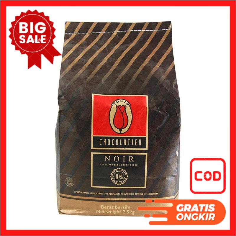 

COKLAT BUBUK HITAM/ TULIP NOIR REPACK 100GR PROMO