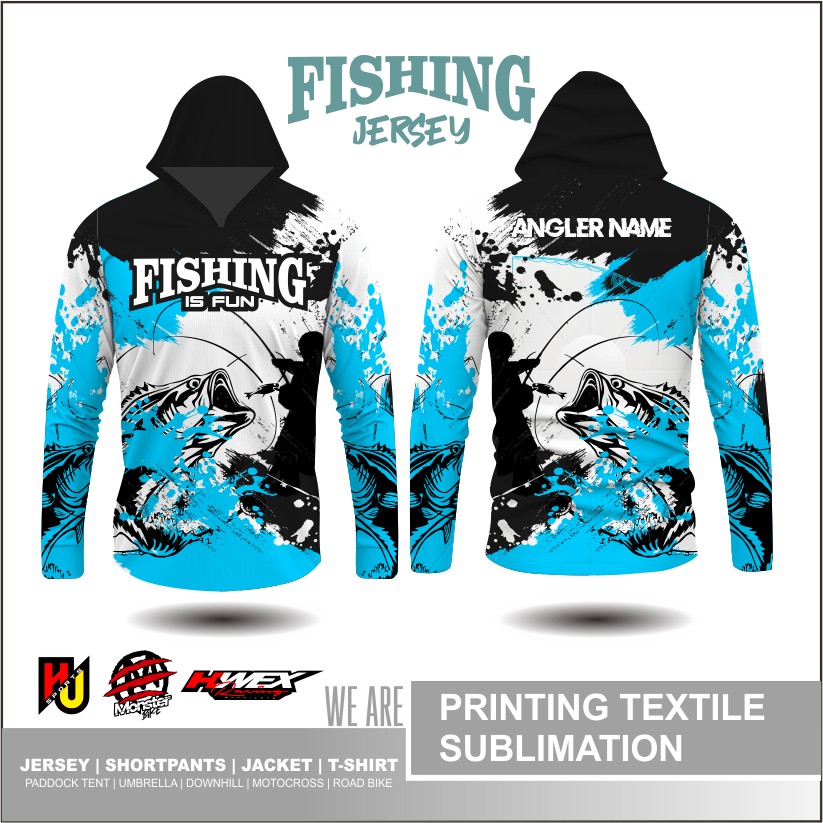 Jersey mancing baju pancing fishing custom printing galatama kaos mancing mania kupluk fisher